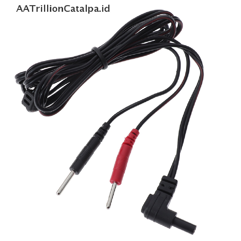 Aatrillioncatalpa Kabel Konektor Elektroda Standar Pin 2mm Untuk Pijat