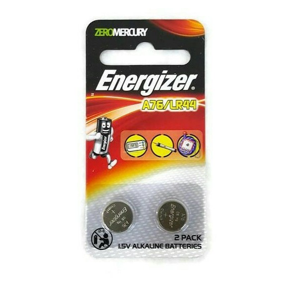 Baterai Energizer LR44 A76 Isi 2 Battery Kancing