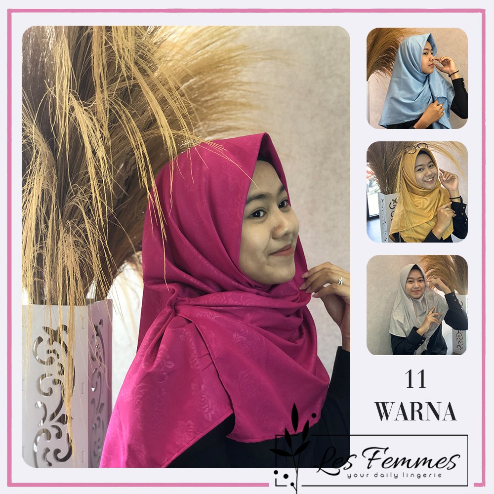 Jilbab embos wanita muslimah banyak pilihan warna