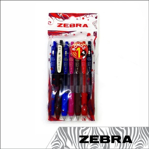 

Zebra Sarasa Clip Set 6 Pcs Free 1 Pcs