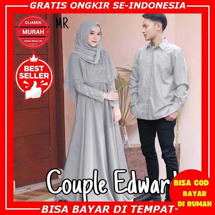 Set Kebaya Batik/ Baju Sarimbit/Baju Couple/Baju Kondangan/Batik Murah Terbaru Busana Muslim Gamis D