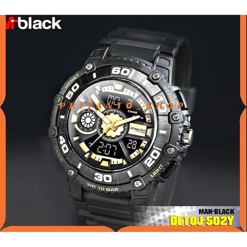 Tali jam Tangan Sport QQ Q&amp;q QnQ DE-10 Q&amp;q DE-10 QnQ DE10 hitam