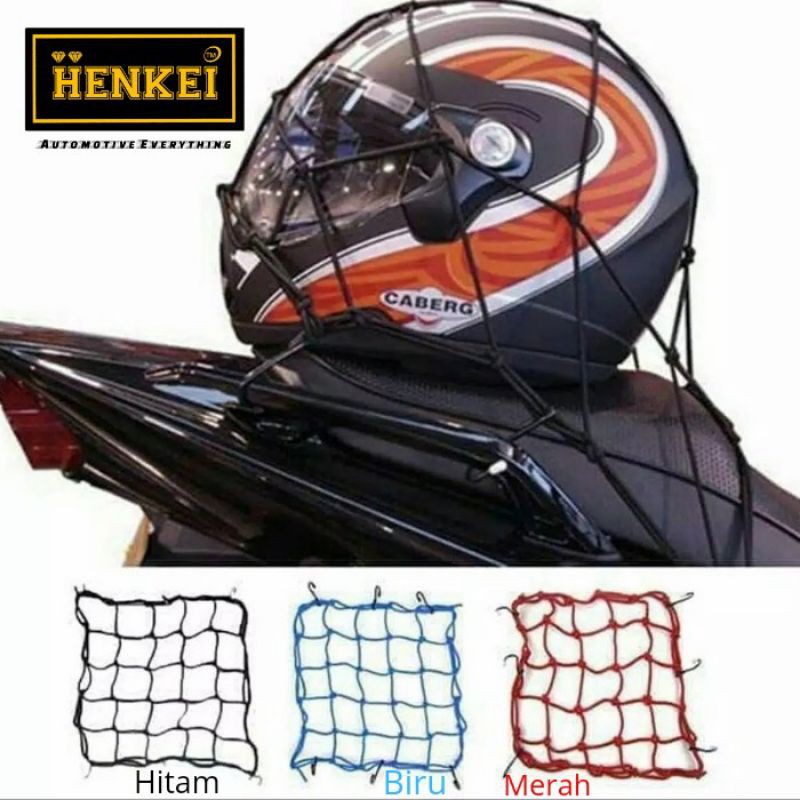 Cargonet Tali Jaring Pengikat Helm Dan Barang - Jaring Kait Helm Motor Tebal