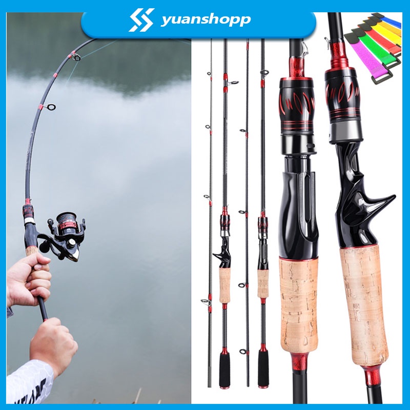 Joran Pancing 1.65m/1.8m/2.1m Spinning Casting Fishing Rod M Power Joran Pancing Carbon Fiber Rod For Freshwater Fishing Tackle joran ultralight