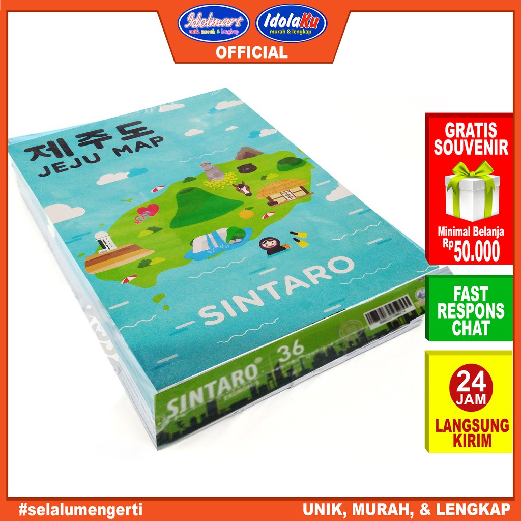 IDOLAKU Buku Tulis SINTARO 36 Lembar / Buku Tulis Campus 36 Lembar