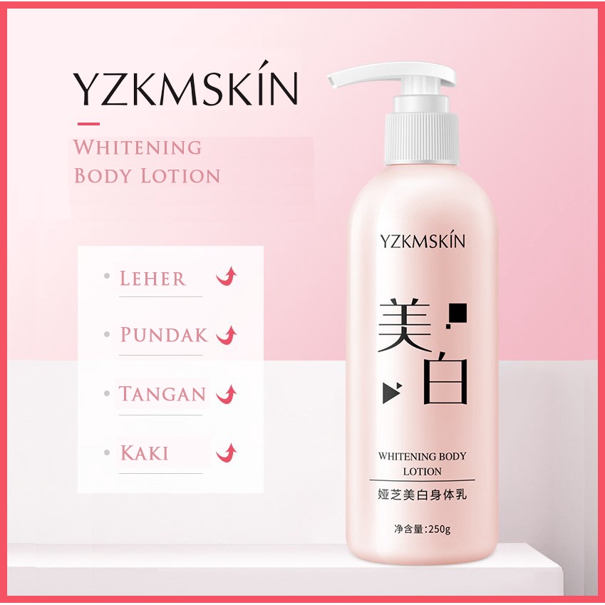 Lotion Pemutih Tubuh Seluruh Badan YZKMSKIN Moisturizing Whitening Body Lotion Korea