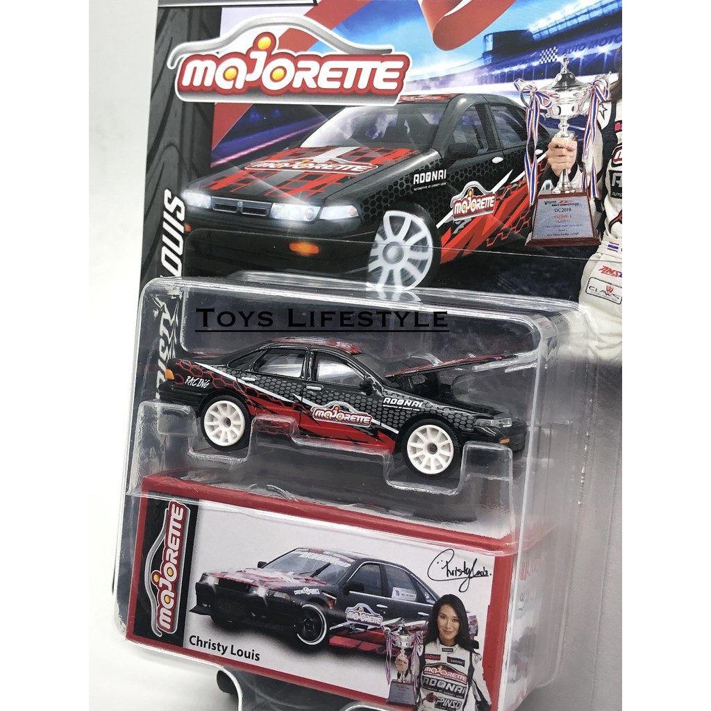 Majorette Diecast - Drifter Christy Louis Skala 1:64 (Velg Putih)