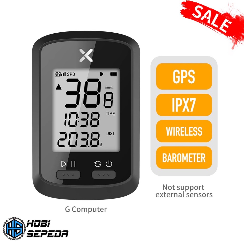 Speedomter SEPEDA Wireless XOSS G+ SMART GPS BIKE COMPUTER