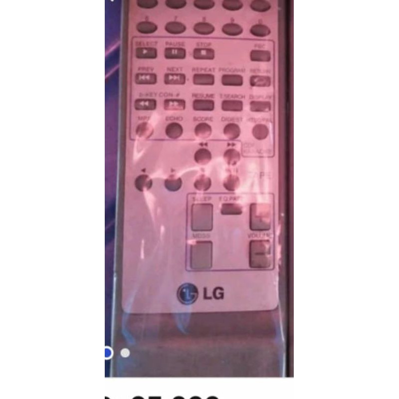 remote compo vcd LG