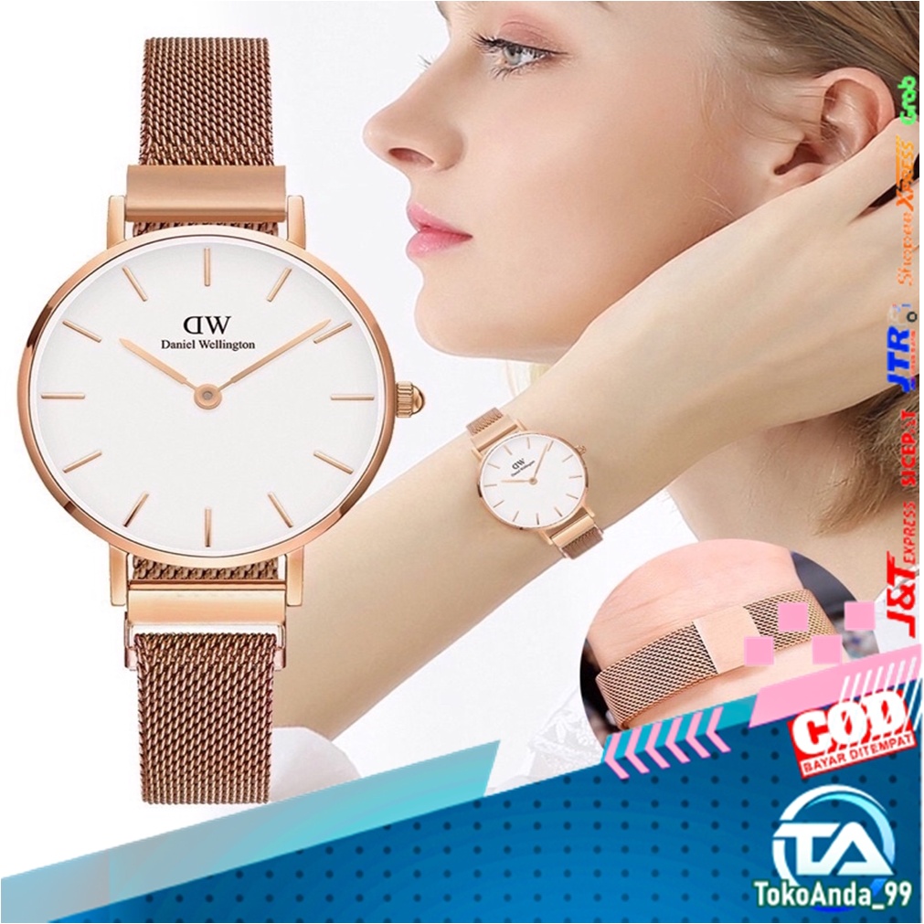 JAM TANGAN WANITA / DW MAGNET / JAM TANGAN RANTAI MAGNET PREMIUM ANALOG CASUAL MURAH