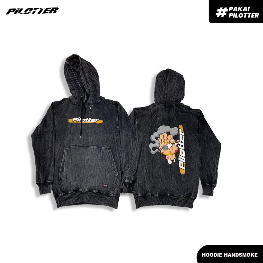 JAKET HOODIE NEW ORIGINAL PILOTTER HANDSMOKE