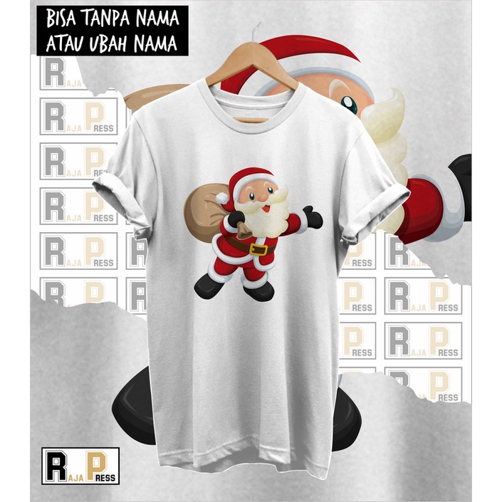 KAOS NATAL BAJU NATAL SANTA BAWA KARUNG COMBED 30S MERRY KATUN CHRISTMAS