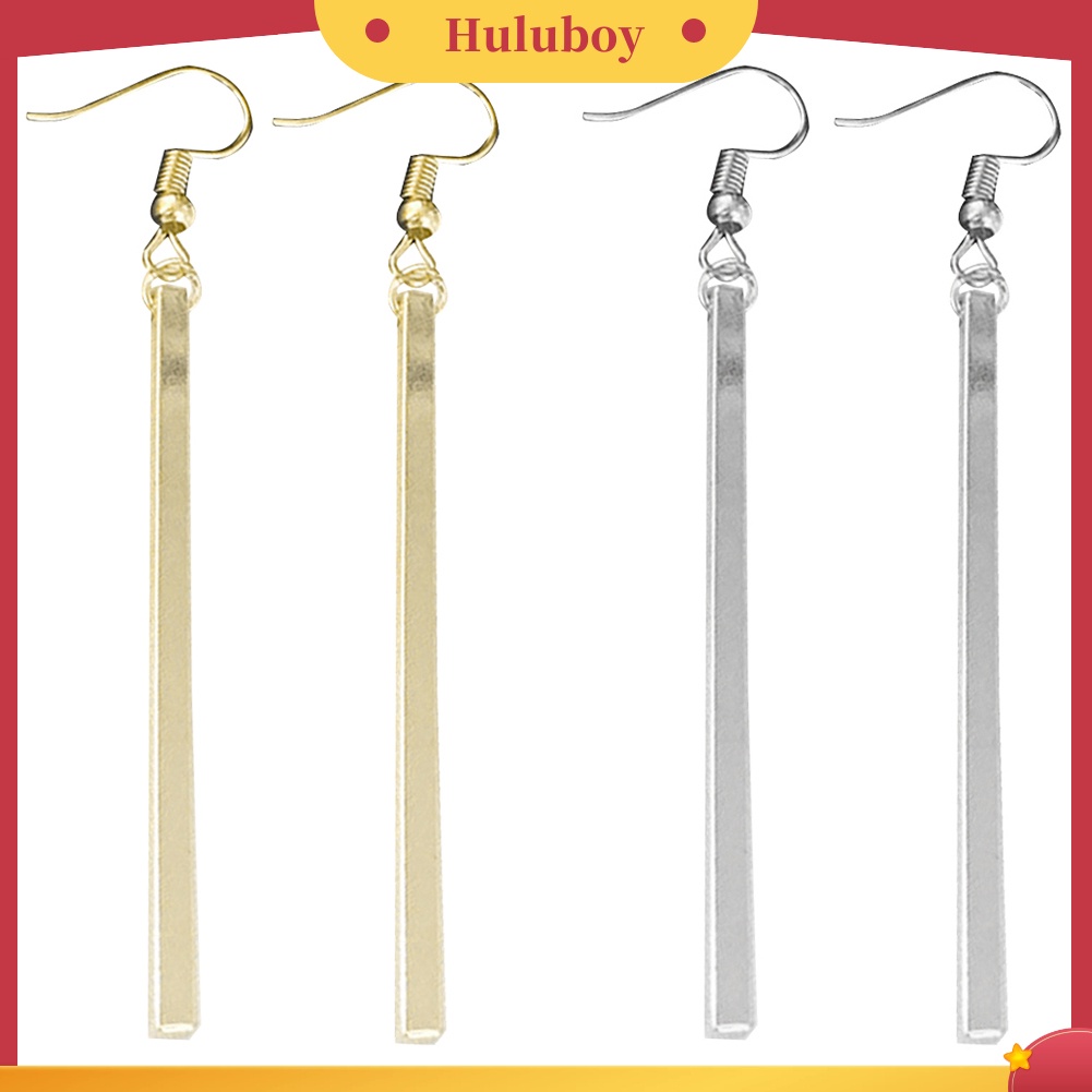 Hu Hu Hu Hu Hu Alat Bantu Pasang Kacamata♡ Anting Kait Gantung Wanita Desain Bar Panjang Untuk Pesta Malamhadiah