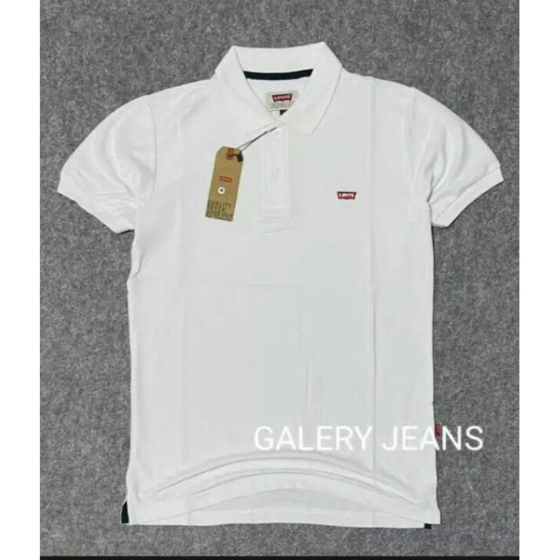 Kaos Kerah polos // Kaos Levis kerah // kaos kerah putih
