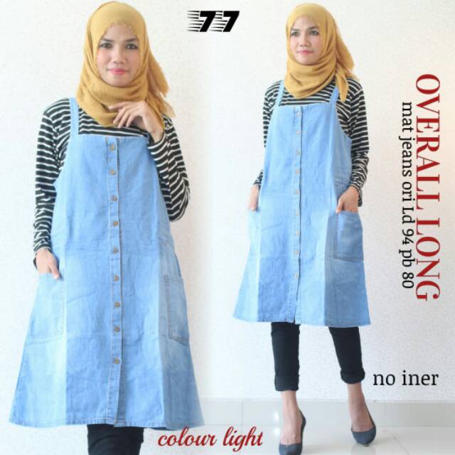 Overall jeans no iner halus