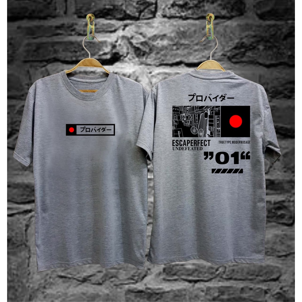 Kaos Distro Kaos Pria Kaos Murah Kaos Pria Murah Kaos Distro Murah Grosir ESCAPERFECT ABU ABU
