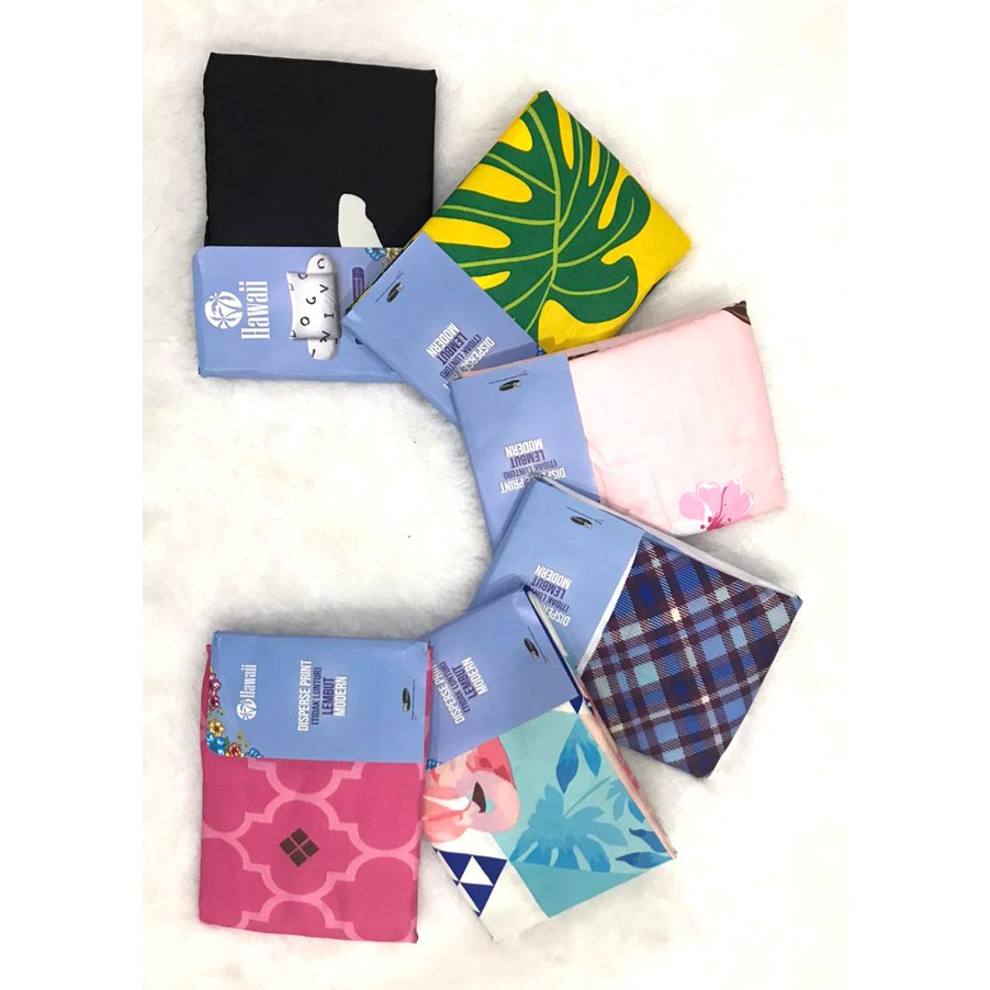 Sarung Bantal Kepala Dan Bantal Guling Hawaii isi 2pc
