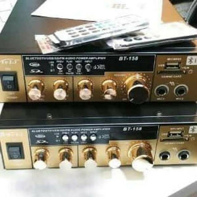 Power amplifier bluetooth usb sd fm audio  karaoke power TELI BT 158 murah