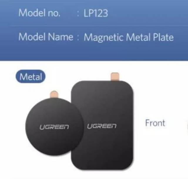 Ugreen Metal Plate untuk Holder Magnetic Ugreen Plat Besi Lempengan Universal