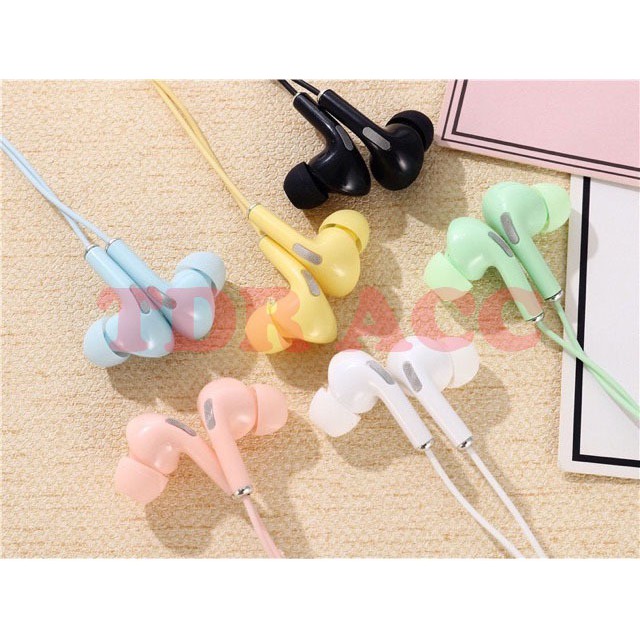 HEADSET - EARPHONE - HANDSFREE STEREO U38 MACARON EXTRA BASS TERMURAH TERLARIS PACKINGAN IMPORT