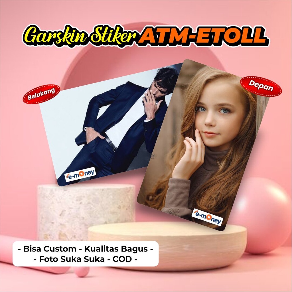 

Stiker Atm Etoll Pelindung Skincard Custom