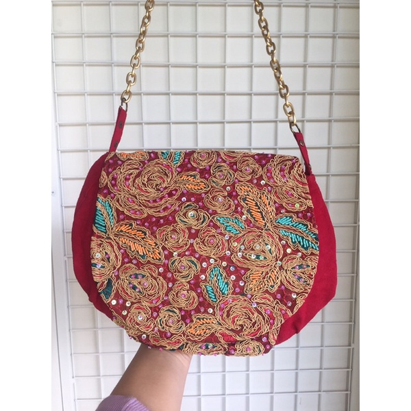 Tas Selempang Wanita | Aurora bag RED| bohemian bag