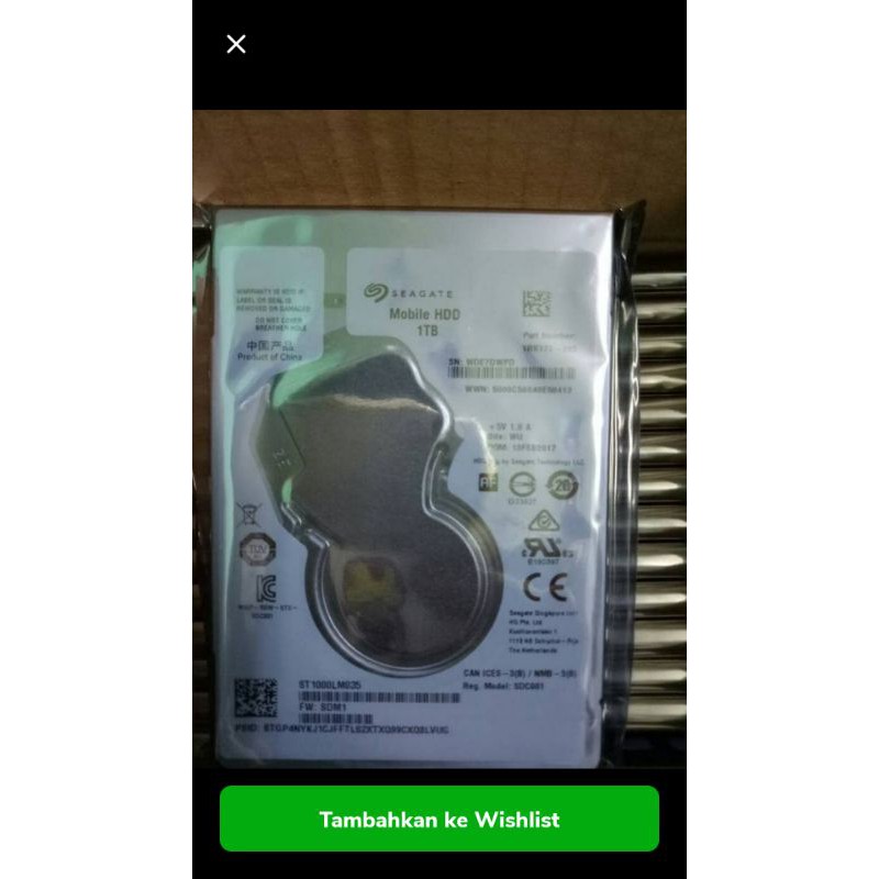 hardisk notebook 2.5 1TB
