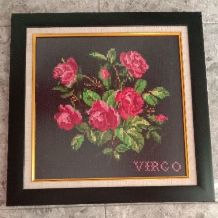 HIASAN DINDING Strimin/Kristik Bunga Virgo