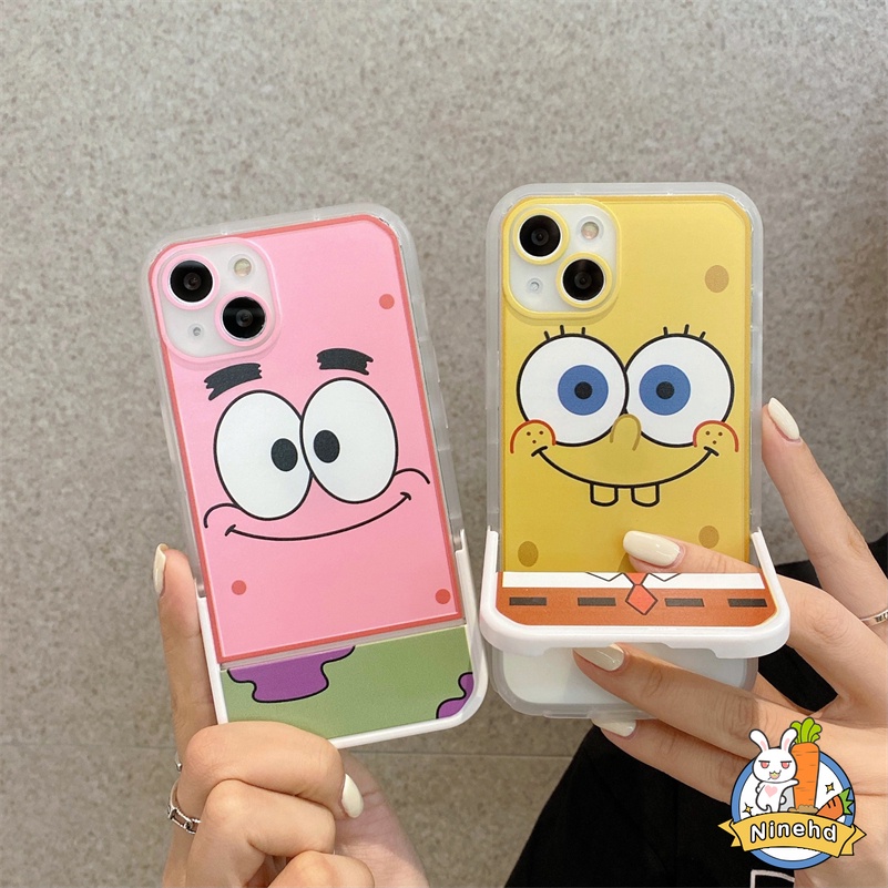 Soft Case Silikon Transparan Shockproof Motif Kartun Untuk iPhone 13 12 11 Pro Max X Xr Xs Max 8 7 Plus
