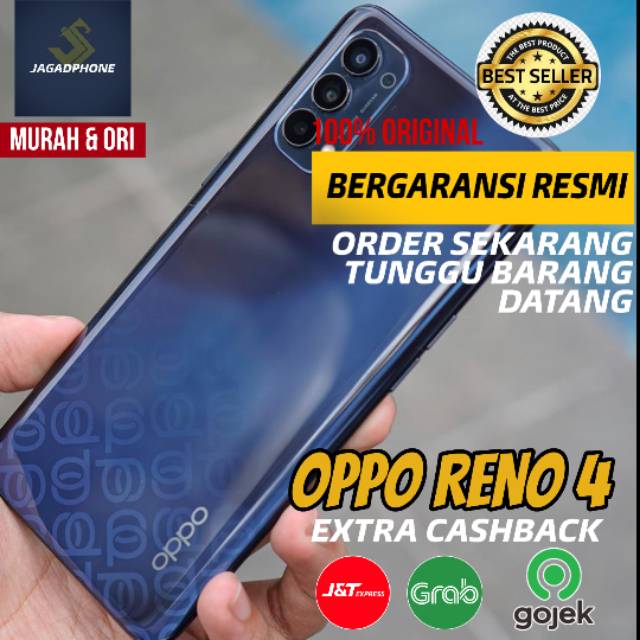 Hp smartphone oppo reno 4 android termurah garansi resmi