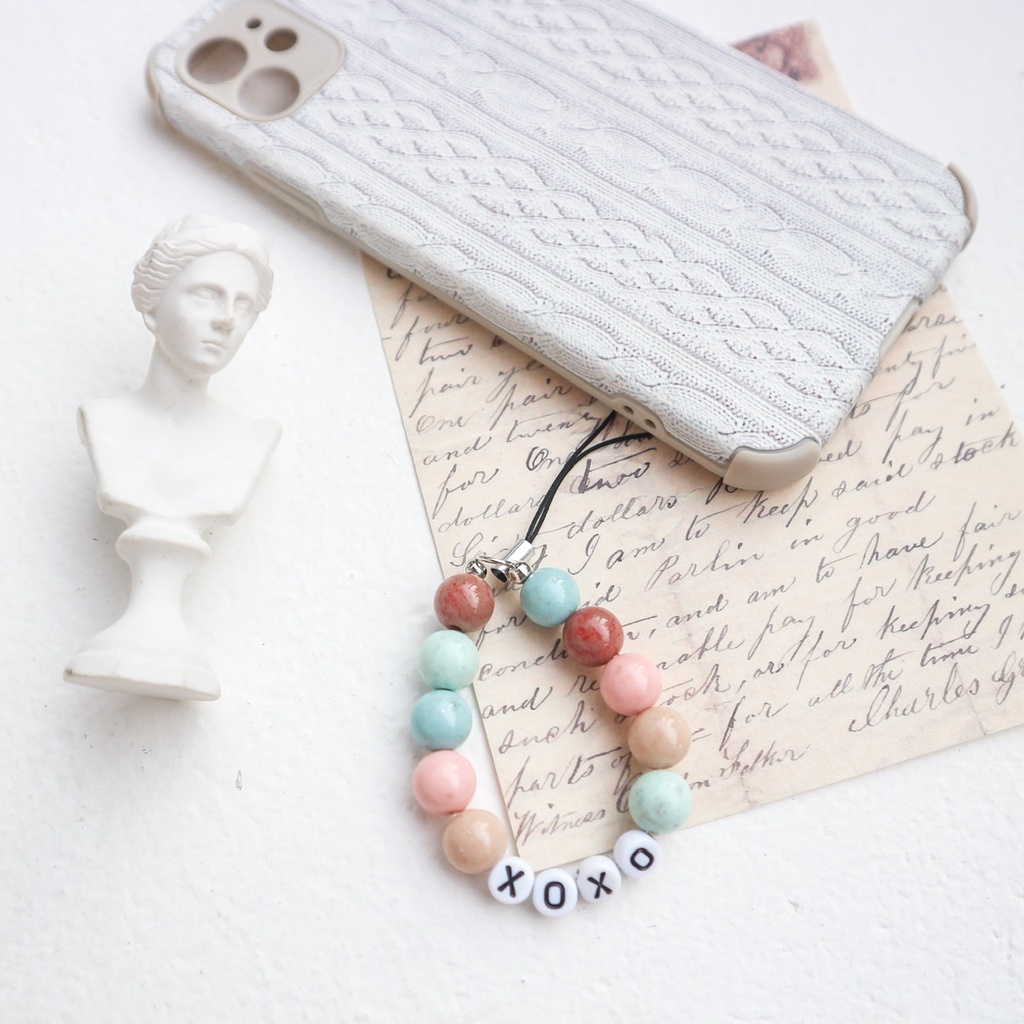 Beaded Phone Charm | Gantungan Hp Custom nama (TULIS DI NOTE)