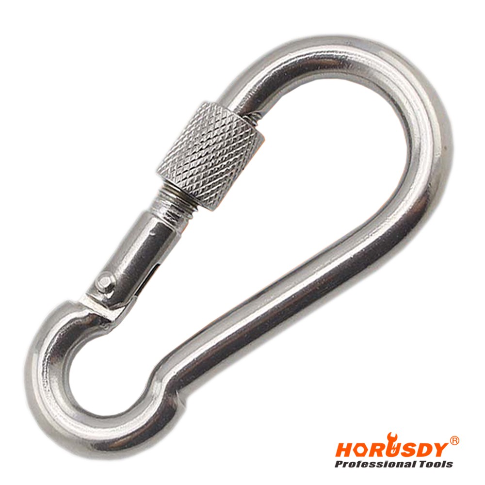 HORUSDY 120mm Aluminum Alloy Climbing Carabiner Screw Lock