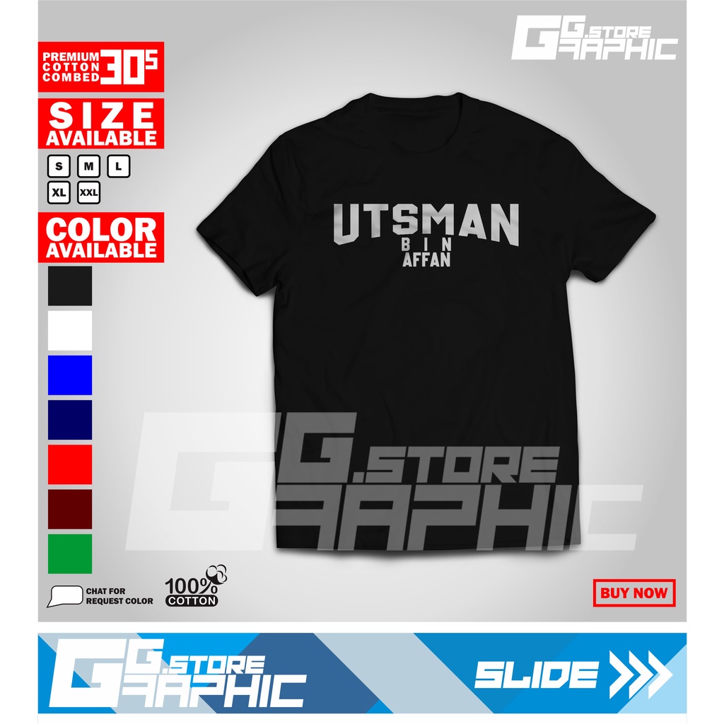 Baju Kaos Utsman Bin Affan