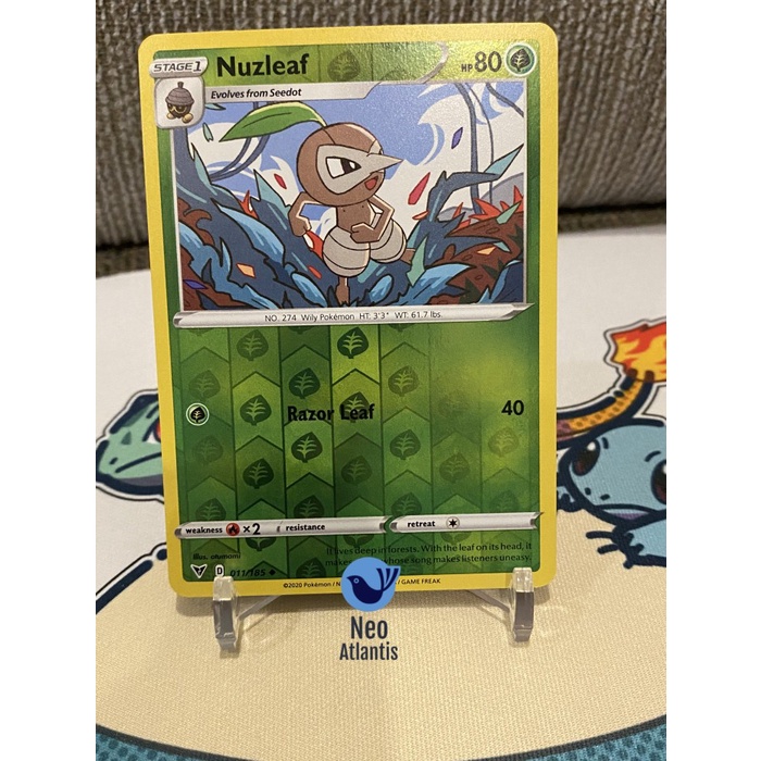 Pokemon TCG English Nuzleaf - 011/185 - Reverse Holo Vivid Voltage