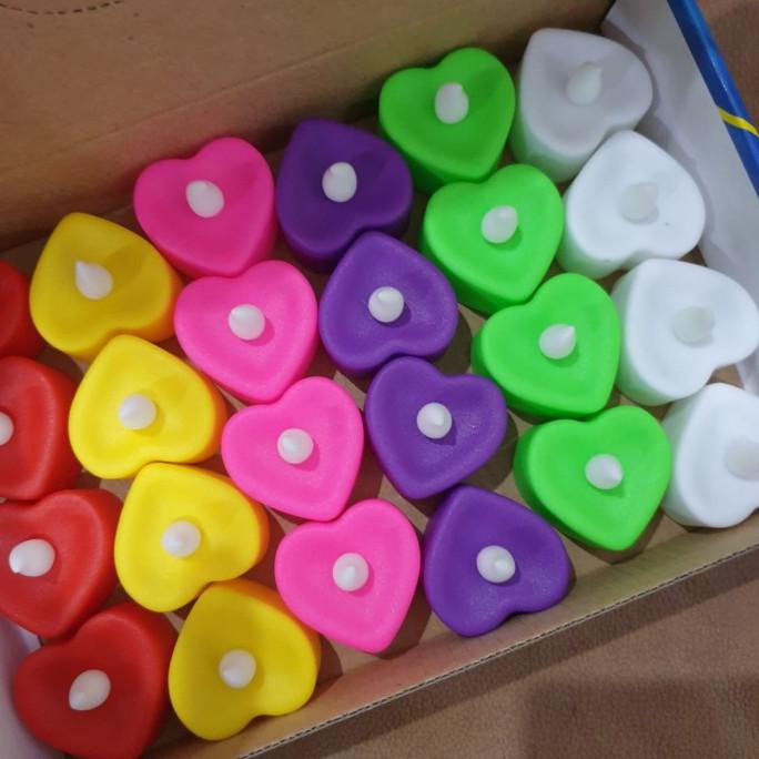 LILIN LED LOVE / SMOKELESS CANDLE / LILIN ELEKTRIK BENTUK LOVE chowp11