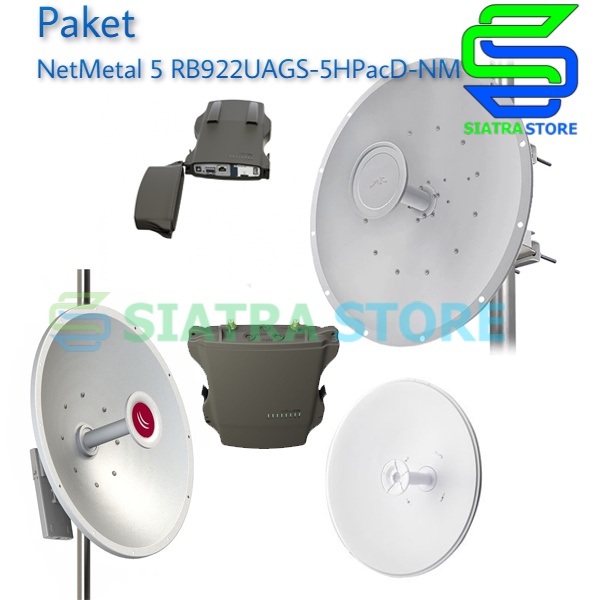 Paket NetMetal 5 RB922UAGS-5HPacD-NM + Antena Dish