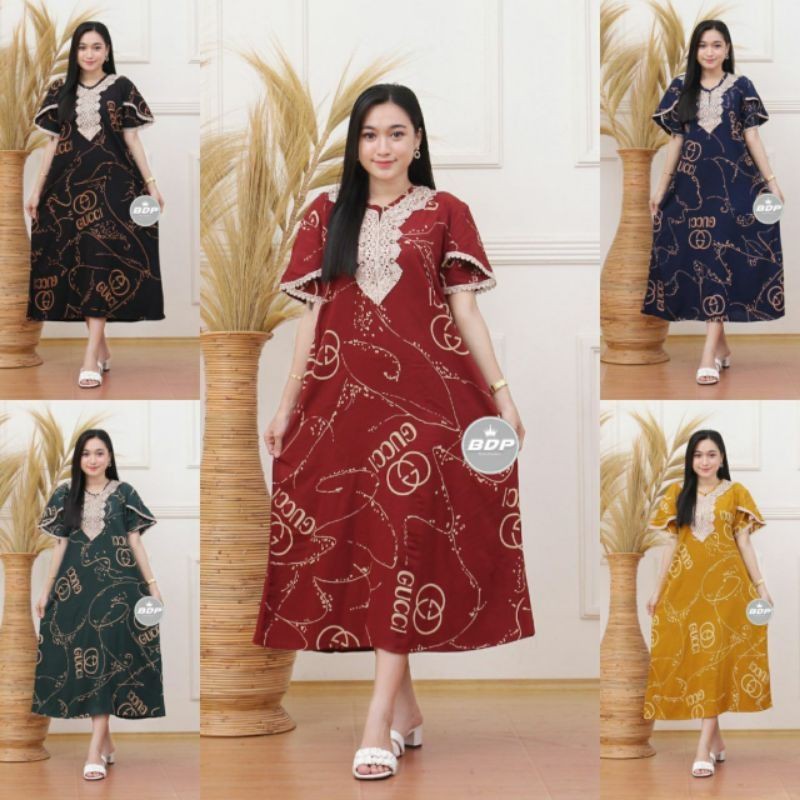 DASTER RENDA STYLE ARAB TURKI MOTIF LOGO BRAND GUCCII MODERN MARUN HITAM NAVY KUNING HIJAU BOTOL