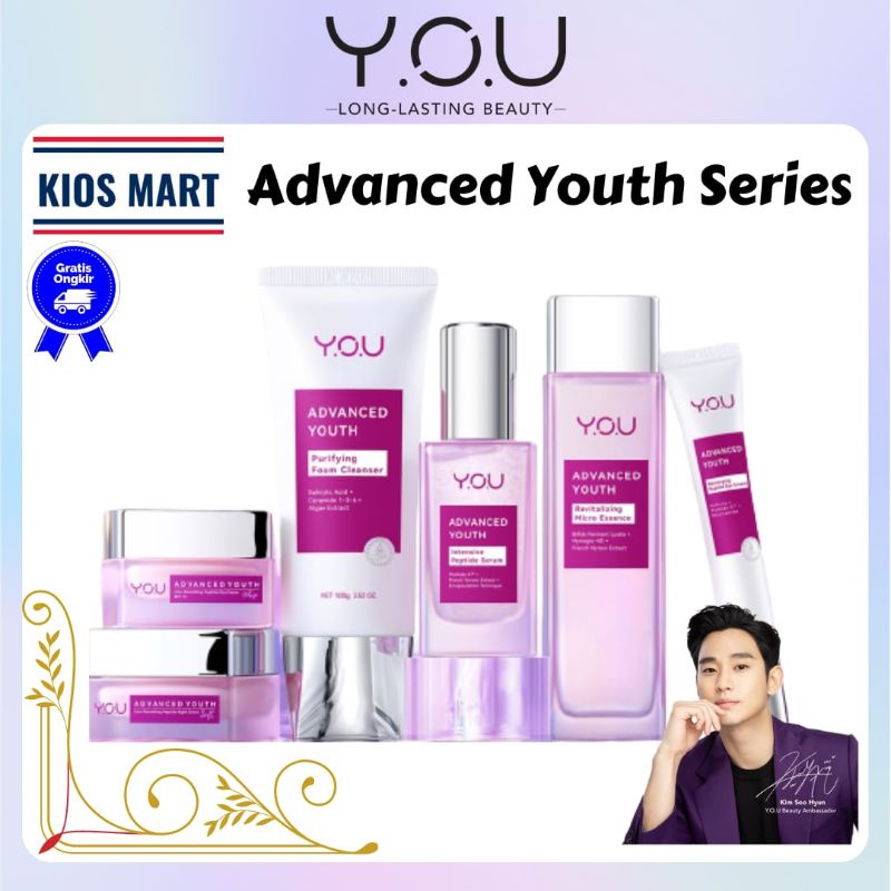 You Advanced Youth Revitalizing Micro Essence / Intensive Peptide Serum / Line Smoothing Peptide Night Cream / Recharging Peptide Eye Cream / Purifying Foam Cleanser