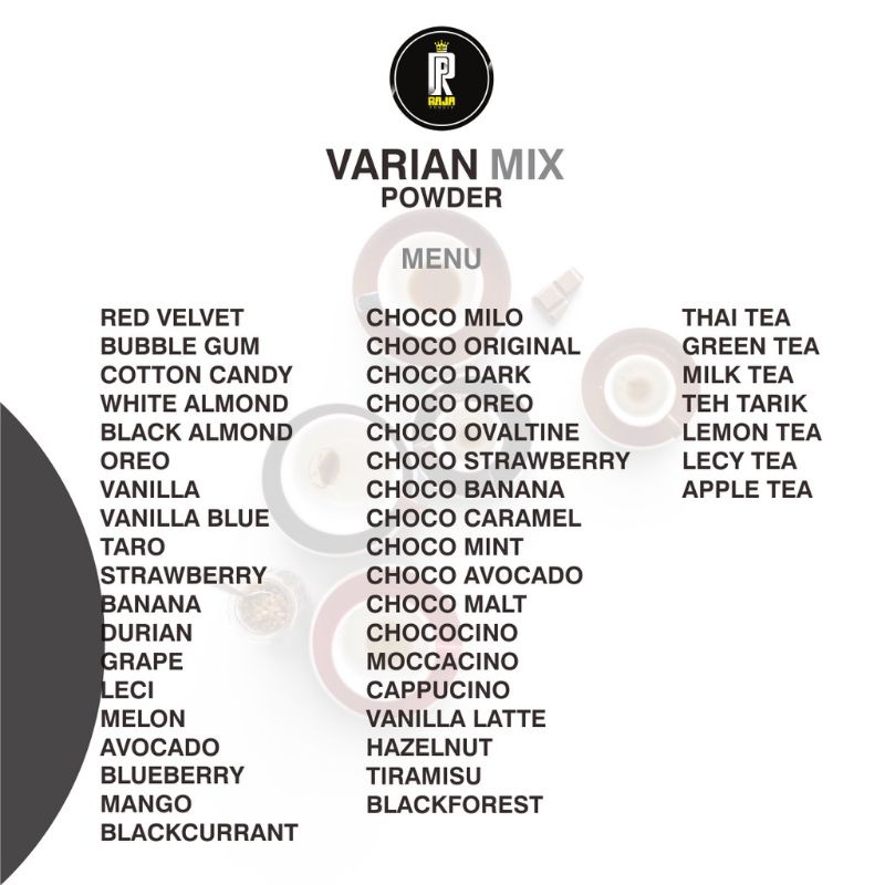 

Bubuk Minuman Varian Mix Powder 250 gram
