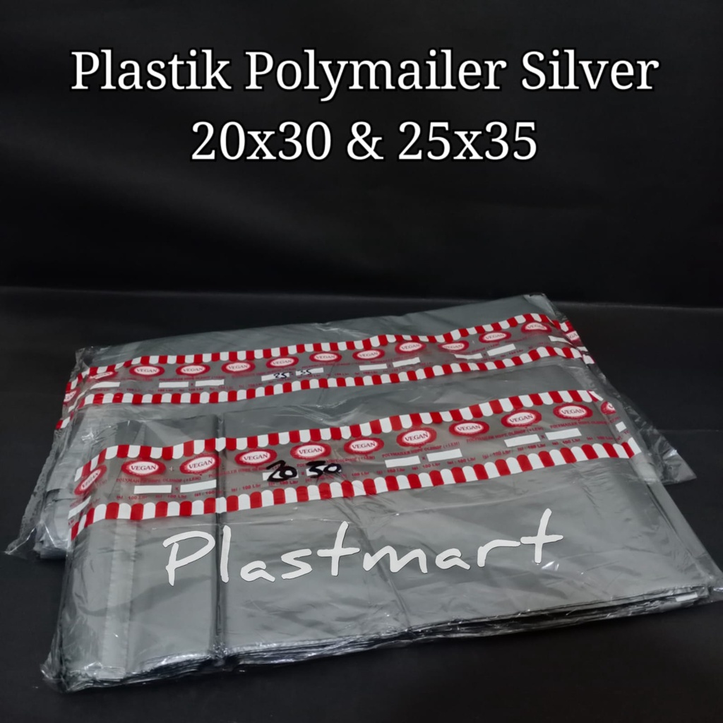 

Plastik POLYMAILER SILVER / Plastik Packing @100lbr