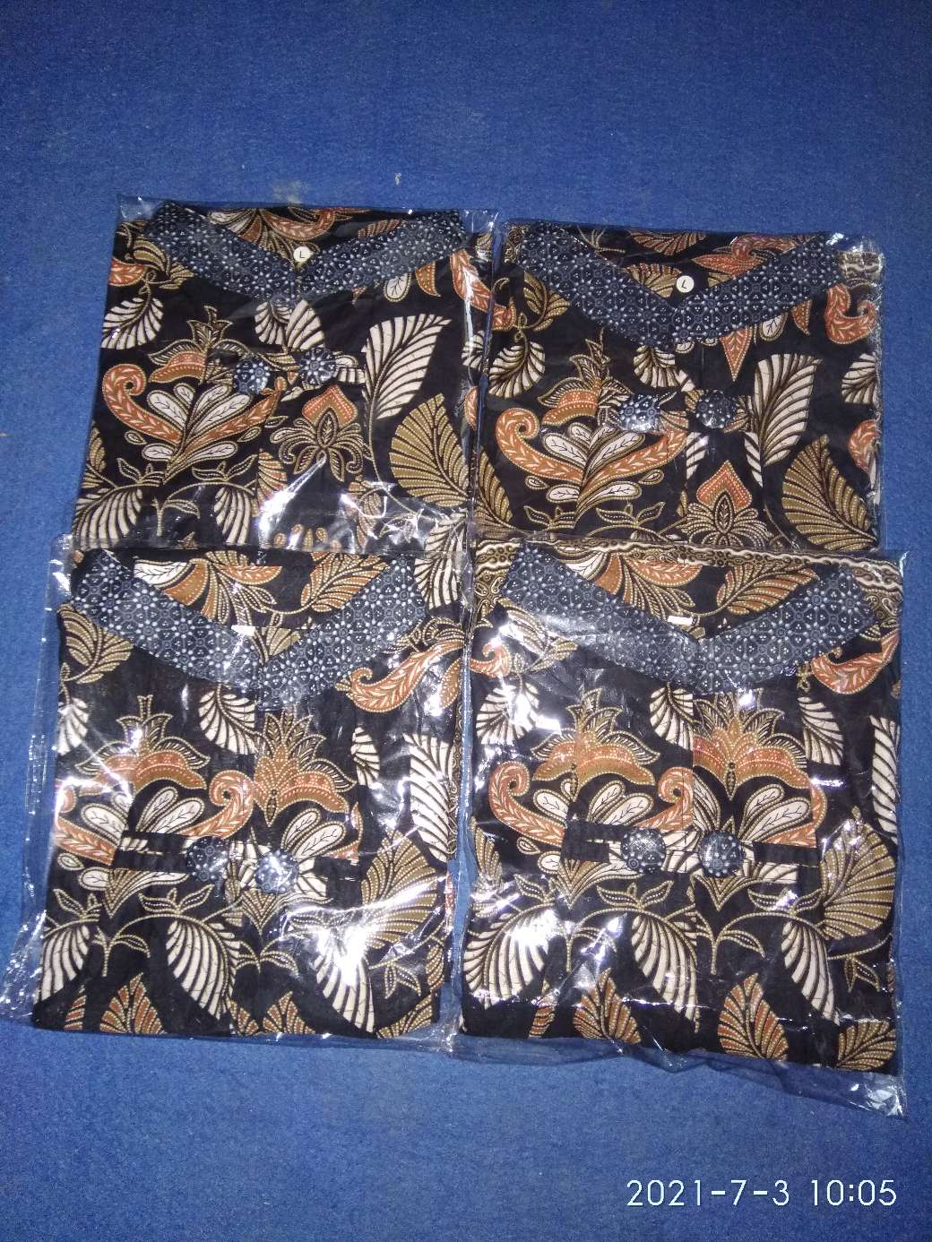 Batik Wanita Asj Sa Hrb026 Kenongo Kemeja Tosca Pendek