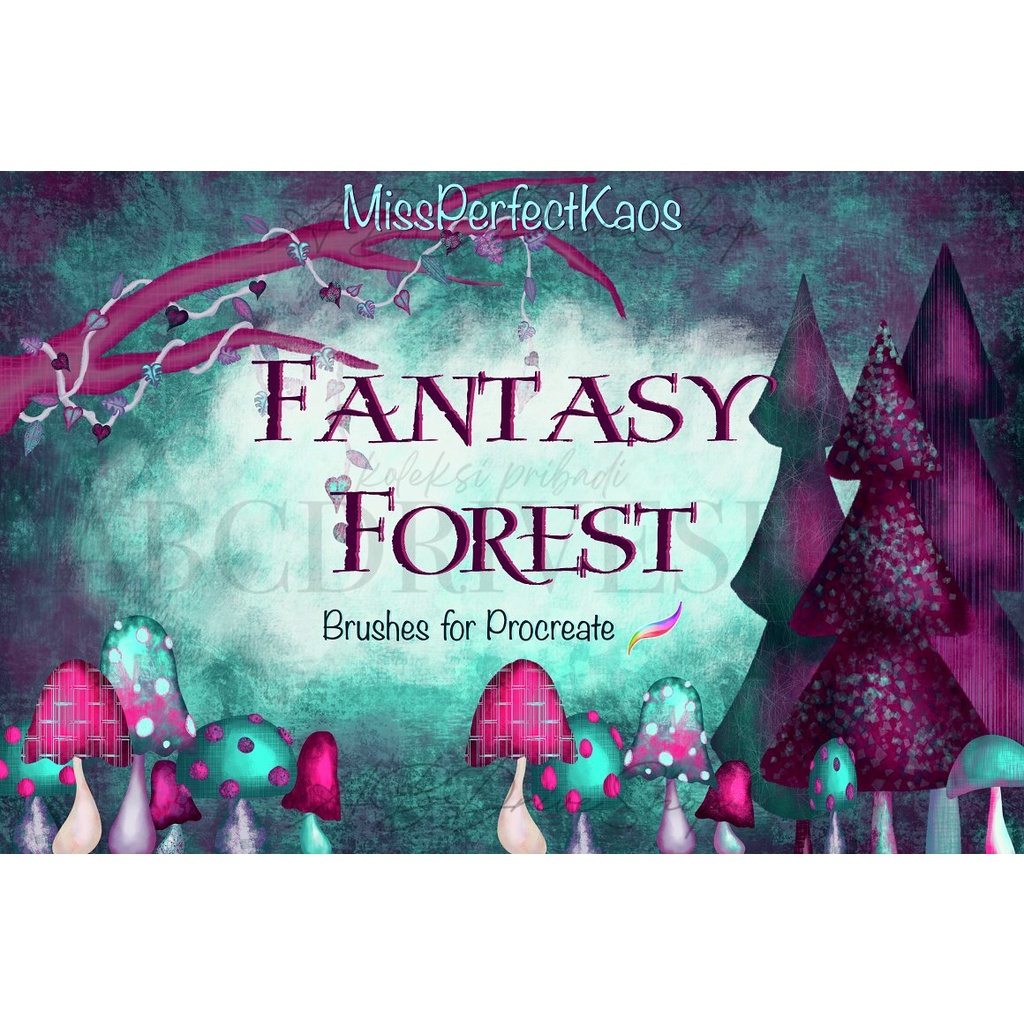 Procreate Brush - Fantasy Forest Procreate Brushes