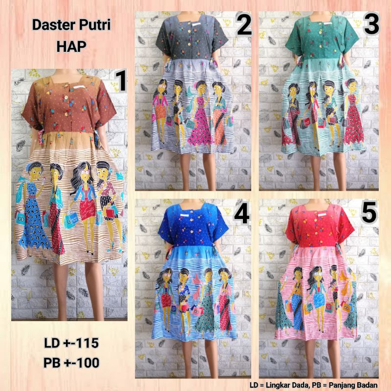 DASTER PUTRI HAP JUMBO LD 115CM PB 100 BUSUI BU TEJO KMCT + BTHS