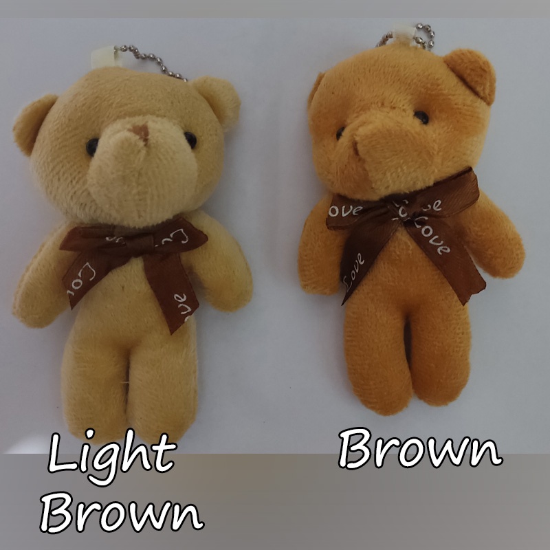 Gantungan Kunci Beruang Boneka Kecil Teddy Bear Keychain Keyring Kado Lucu Imut