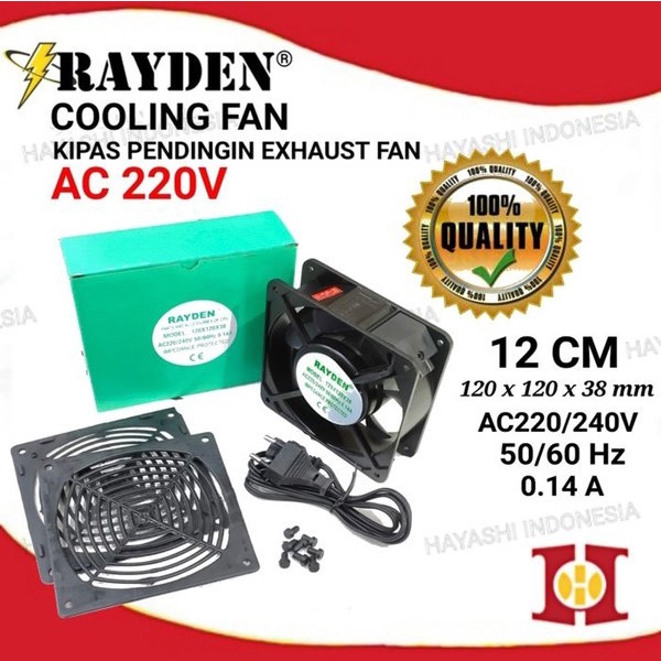 Cooling Fan AC 220V Kipas Fan Internal Fan Cooler