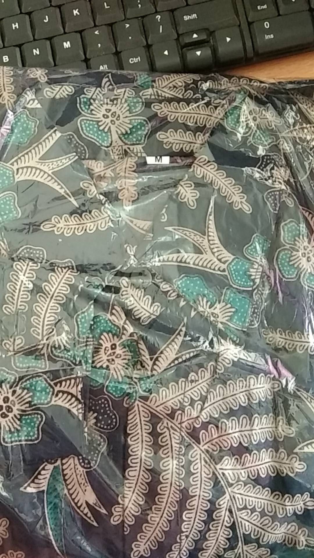 Batik Pria Size M L Xl Xxl  Bswart Batik Hrb026 Kenongo Hem Panjang Padi
