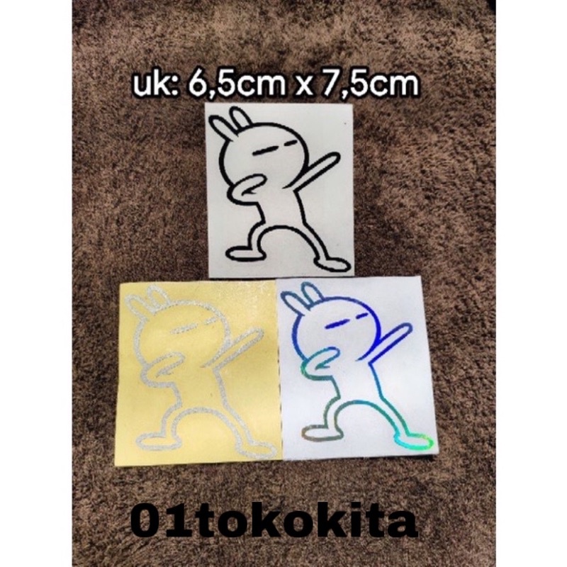 sticker cutting ANIMASI TUZKI stiker cuting emot lucu helm motor berkualitas