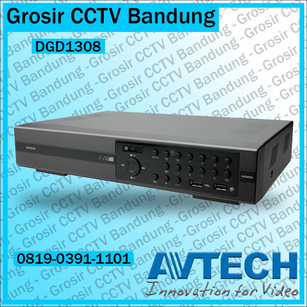 Avtech DGD1308 DG1308 DGD 1308 DGD-1308 DVR 8CH HDTVI AHD