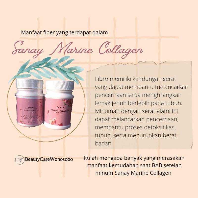 

Sanay Marine Collagen/Minuman Mencerahkan Kulit