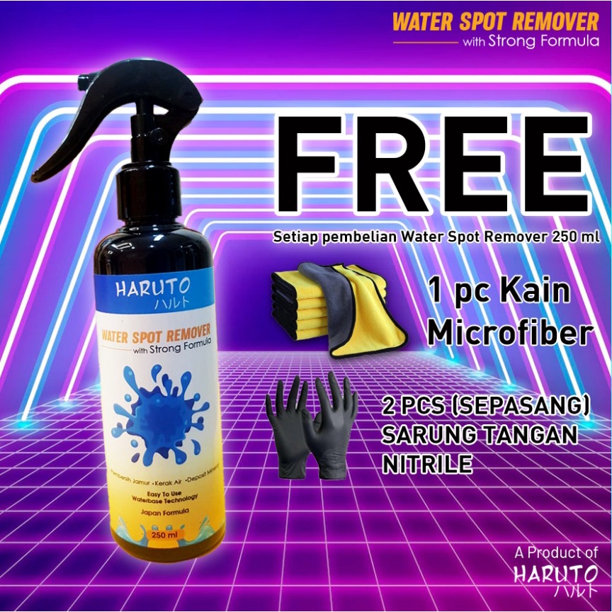 Haruto water spot remover pembersih jamur dan kerak air pada body